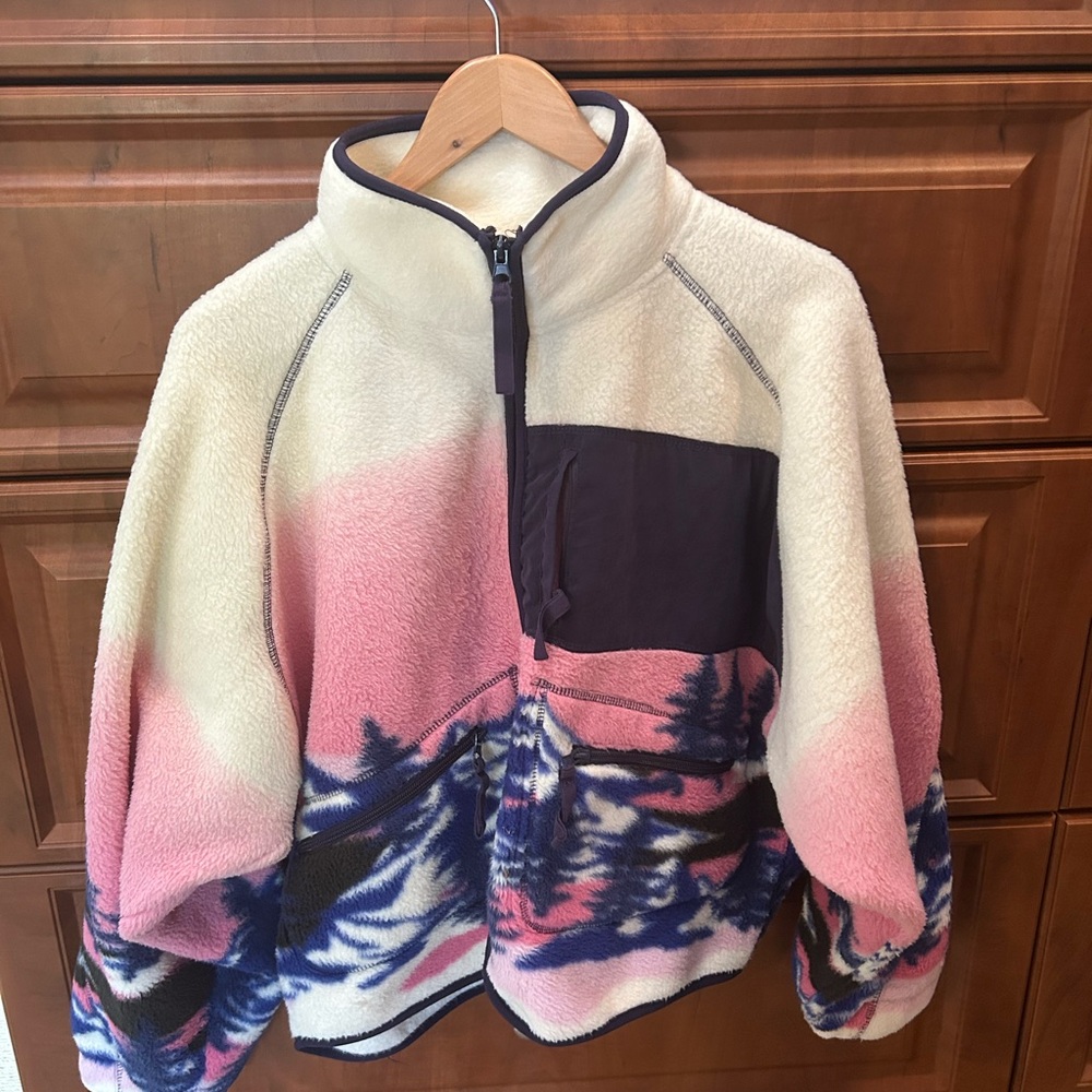 Urban Outfitters Multicolor Fleece Jacket